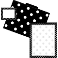 Barker Creek Dots Get Organized Kit, Black/White,107/PK