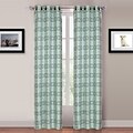 Trademark Global® Lavish Home Katrina 2 Panel Grommet Curtain, Blue (63-10001-P-SQU)