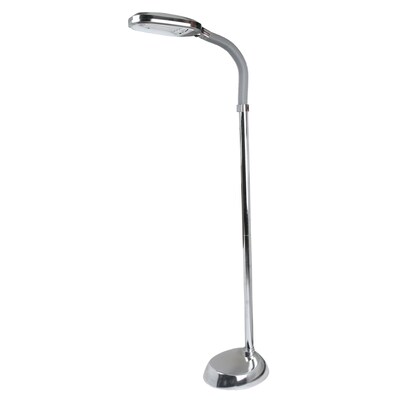 Lavish Home Sunlight Floor Lamp, Silver