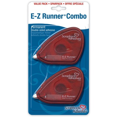 3L E-Z Runner 3/8 x 56 Permanent Double-Sided Adhesive, 2/Pack