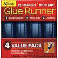 Ad-Tech Permanent Glue Runner, 4/Pack