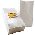 Hygloss® Gusseted Flat Bottom Bags, White, 100/Pack