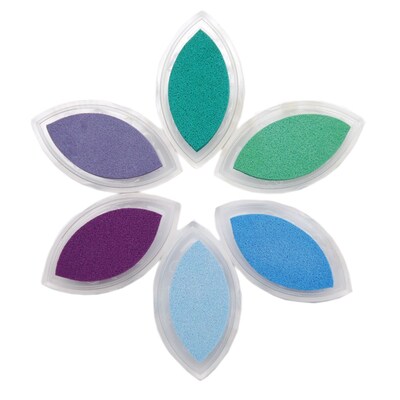 Clearsnap® 2 1/2 x 2 x 1 ColorBox Fluid Chalk Cats Eye Queue Inkpad, Misty Meadow, 6/Pack