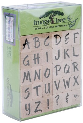 EK Success™ Image Tree Handle Stamp Set, Susy Ratto Brush Letter Alphabet/Upper (ITABC/BL)