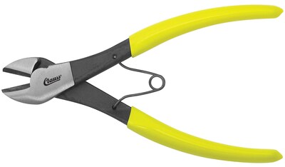 Clauss® Hot Forged Steel Wire Cutter With Vinyl Grips, 7", Yellow