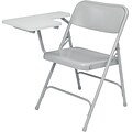 NPS #5202R High Pressure Tablet-Arm Premium Folding Chairs, Grey tablet arm/Grey - 2 Pack