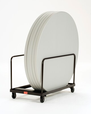National Public Seating Vertical Storage Folding Table Dolly, 1100 lb. Capacity, Brown (DY-60R)