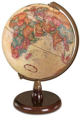 Replogle 9" Quincy World Globe, Antique Ocean