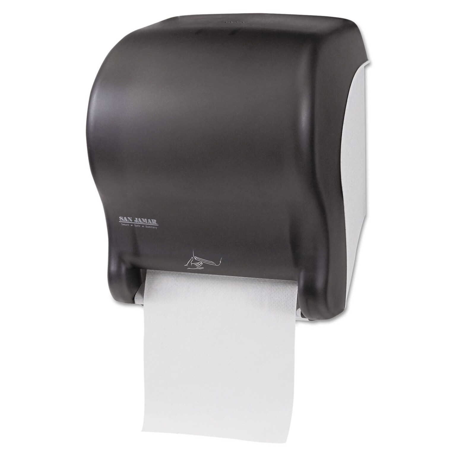 San Jamar Smart Essence Electronic Roll Towel Dispenser, Black Pearl (SJMT8400TBK)
