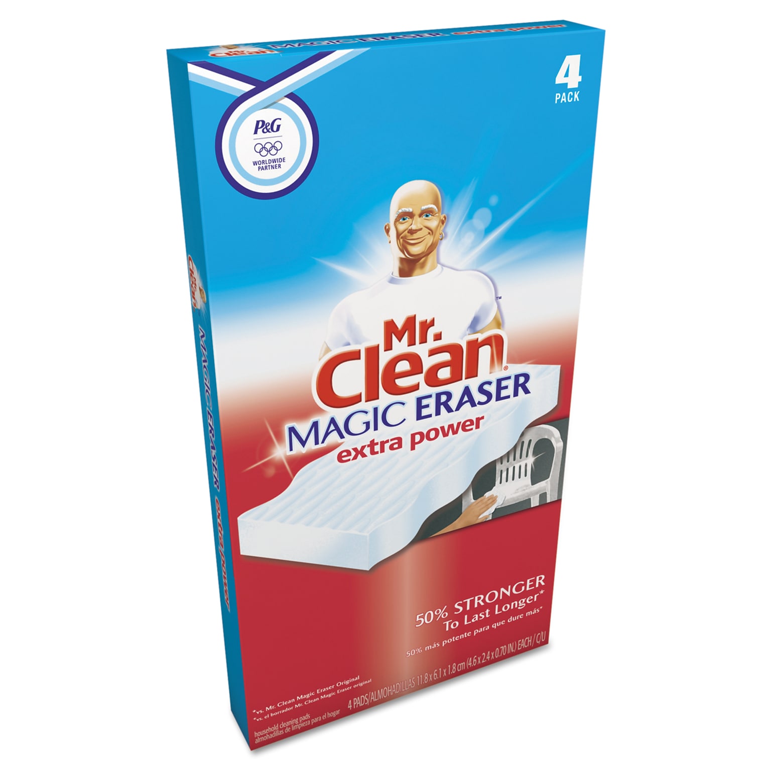 Mr. Clean Magic Eraser Extra Power, 4/Pack (82038)