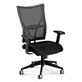 OFM™ Talisto Series Fabric Executive Chair With Mesh Low-Back, Black