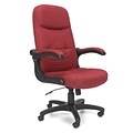OFM Mobile Arm Fabric High-Back Executive Conference Chair with Flip-up Arms, Burgundy, (550-303)