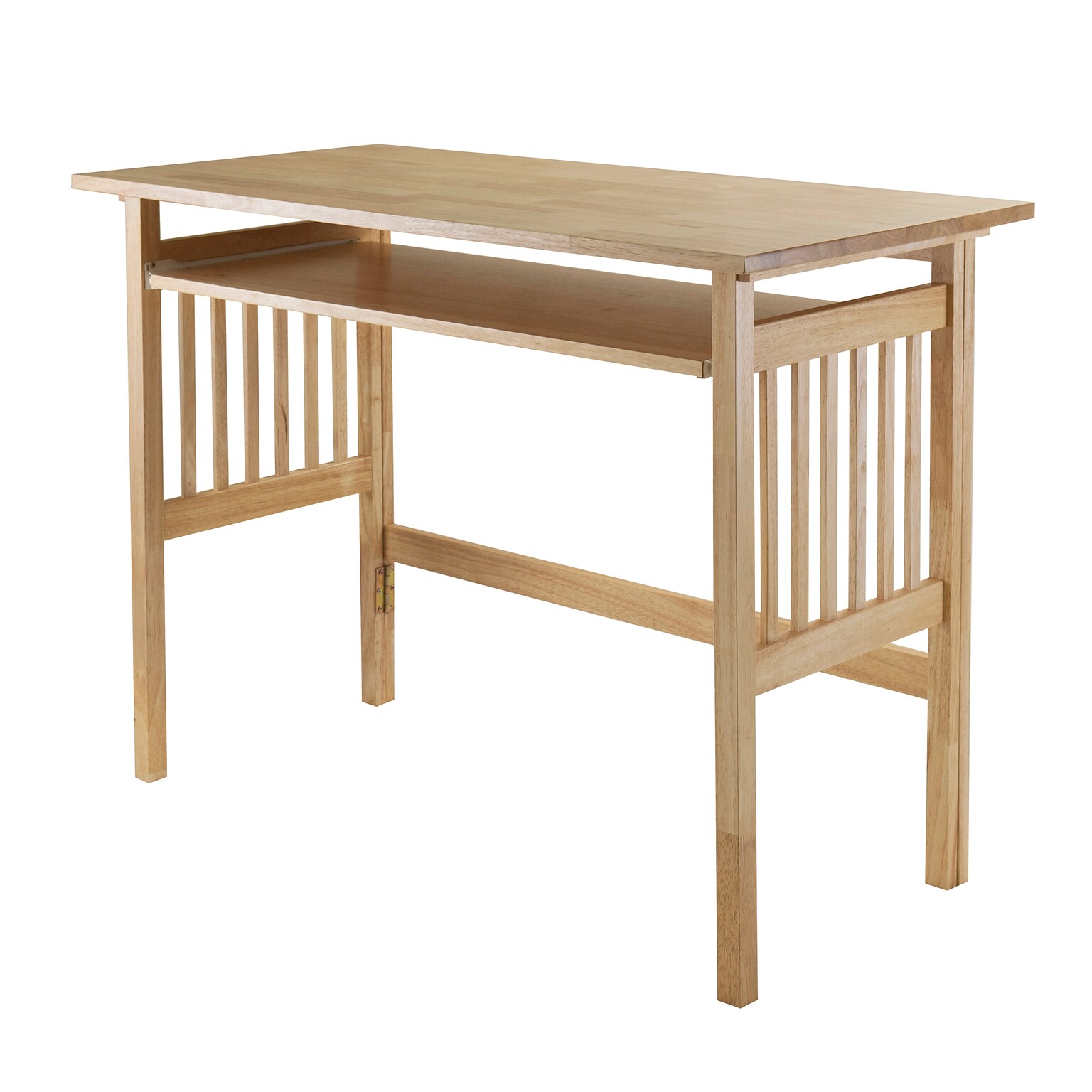 Winsome Solid Wood Folding Computer Desk, Natural