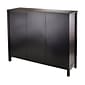 Winsome Terrace Solid/Composite Wood 3-Tier 37" Wide Storage Shelf, Espresso