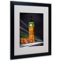 Trademark Fine Art Streams Over Westminster 16 x 20 Black Frame Art