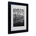 Trademark Fine Art Venetia Reflection 11 x 14 Black Frame Art