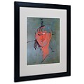 Trademark Fine Art The Red Head 16 x 20 Black Frame Art