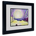 Trademark Fine Art Whirling Sunrise, La Rocque 11 x 14 Black Frame Art