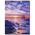 Trademark Fine Art Sail at Dawn 24 x 32 Canvas Art