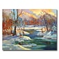 Trademark Fine Art 'Approaching Winter' 35" x 47" Canvas Art
