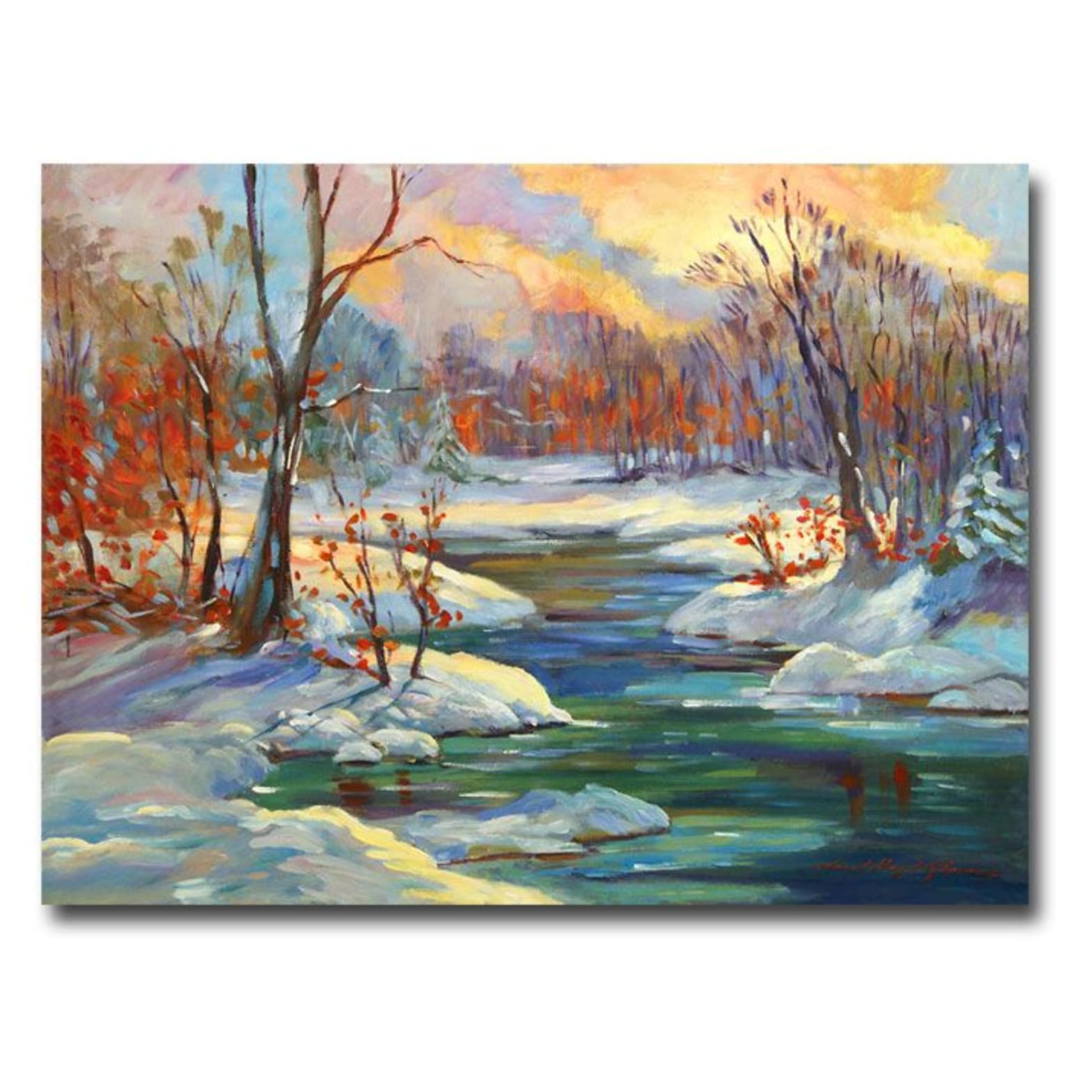 Trademark Fine Art Approaching Winter 35 x 47 Canvas Art