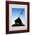 Trademark Fine Art Iwo Jima Memorial 11 x 14 Wood Frame Art