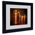Trademark Fine Art Copper Jugs 11 x 14 Black Frame Art