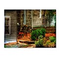 Trademark Fine Art A Seat In the Shade 30 x 47 Canvas Art