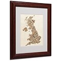 Trademark Fine Art United Kingdom II 11 x 14 Wood Frame Art