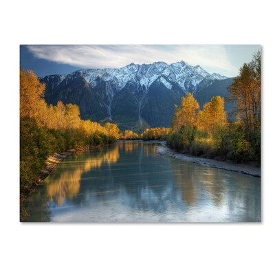 Trademark Fine Art Autumn River 30 x 47 Canvas Art