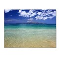 Trademark Fine Art Hawaii Blue Beach 22 x 32 Canvas Art