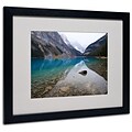 Trademark Fine Art Lake Louise 16 x 20 Black Frame Art