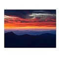 Trademark Fine Art Mount Mitchell Sunset 10 x 19 Canvas Art