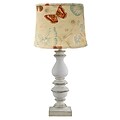 AHS Lighting Bishop Table Lamp With Butterfly Shade, White