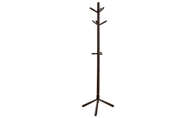 Monarch Contemporary Solid Wood Coat Rack, Cappuccino (I 2004)