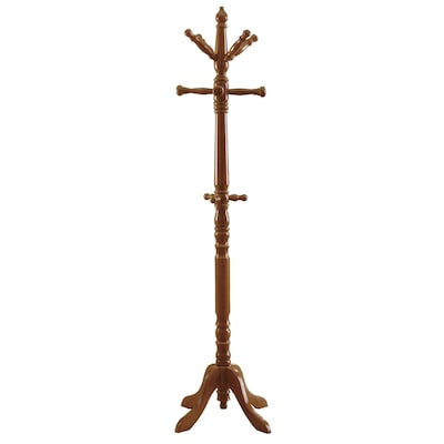 Monarch Traditional Solid Wood Coat Rack, Oak (I 2012)