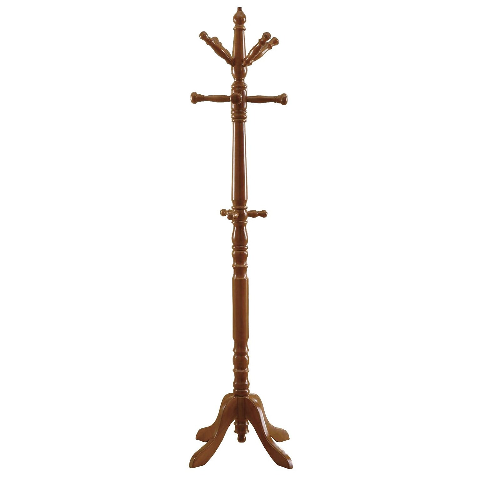 Monarch Traditional Solid Wood Coat Rack, Oak (I 2012)