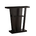 Monarch 32 Solid-Wood Hall Console Accent Table, Cappuccino