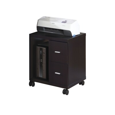 Monarch MDF Melamine Laminate Mobile Stand, Cappuccino