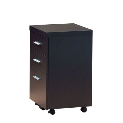 Monarch 16D Hollow-Core 3-Drawer File Cabinet, Cappuccino
