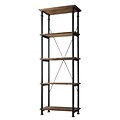 HomeBelle Vintage Industrial Modern Rustic Bookcase