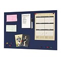 MMF Industries™ STEELMASTER® Soho Collection™ 14(H) x 24(W) Magnetic Board, Blue