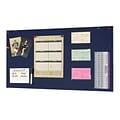 MMF Industries™ STEELMASTER® Soho Collection™ 14(H) x 30(W) Magnetic Board, Blue