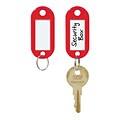MMF Industries™ STEELMASTER® Label-Window Key Tags, Red, 2H x 7/8W x 3/16D