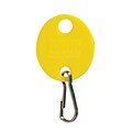 MMF Industries Snap-Hook Oval Key Tags, Yellow (201800912)