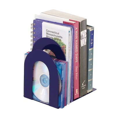 MMF Industries™ STEELMASTER® 5 3/8 Deluxe Sorter Curved Bookend, Blue