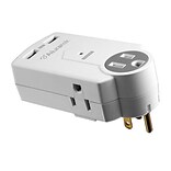 Aluratek 3-Outlet 612 Joule Mini Surge Dual USB Charging Station