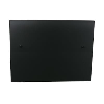 JAM Paper® Plastic Portfolio with Two Button Snap Closure, 9 1/2 x 12 1/2 x 3/4, Black, Sold Individually (520BLACK)