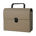 JAM Paper® Recycled Portfolio Art Case with Handles, 6 x 9 x 4, Brown Kraft, Sold Individually (338565)