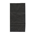 JAM Paper® Kraft Lunch Bags, Small, 4.125 x 8 x 2.25, Black, 25/pack (690KRBL)